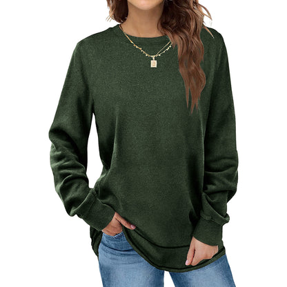 SHIBEVER Plus Size Sweatshirts for Women Crewneck Casual Tunic Tops Long Sleeve Shirts Womens Fall Pullover Tops