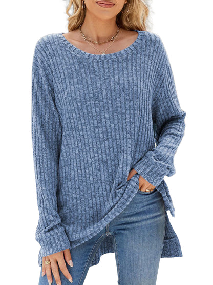 Womens Sweaters Long Sleeve Tops Fall Fashion Shirts Winter Lightweight Sweaters for Women Tops Dressy Casual Shirts Blouse