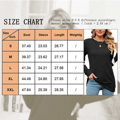 SHIBEVER Fall Fashion V-Neck Stripe Tunics Tops Blouses For Women Workout Long Sleeve Solid T-Shirt