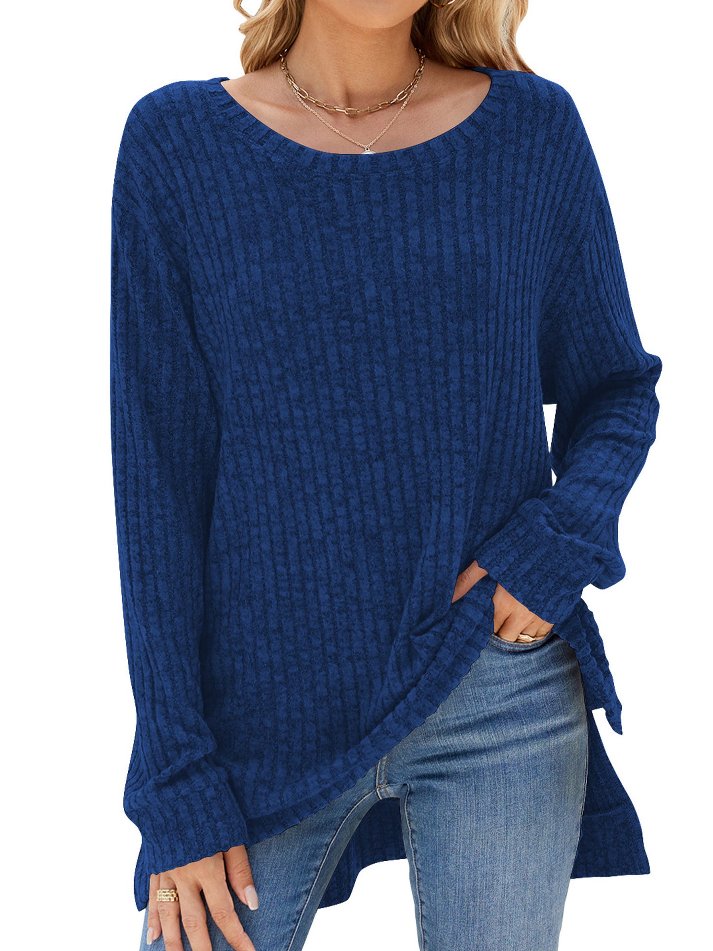 Womens Sweaters Long Sleeve Tops Fall Fashion Shirts Winter Lightweight Sweaters for Women Tops Dressy Casual Shirts Blouse