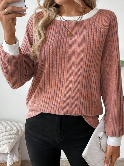 SHIBEVER Long Sleeve Shirts for Women Fall Shirts for Women Tunic Womens Tops Lightweight Trendy Autumn Comfy Winter Clothes Red