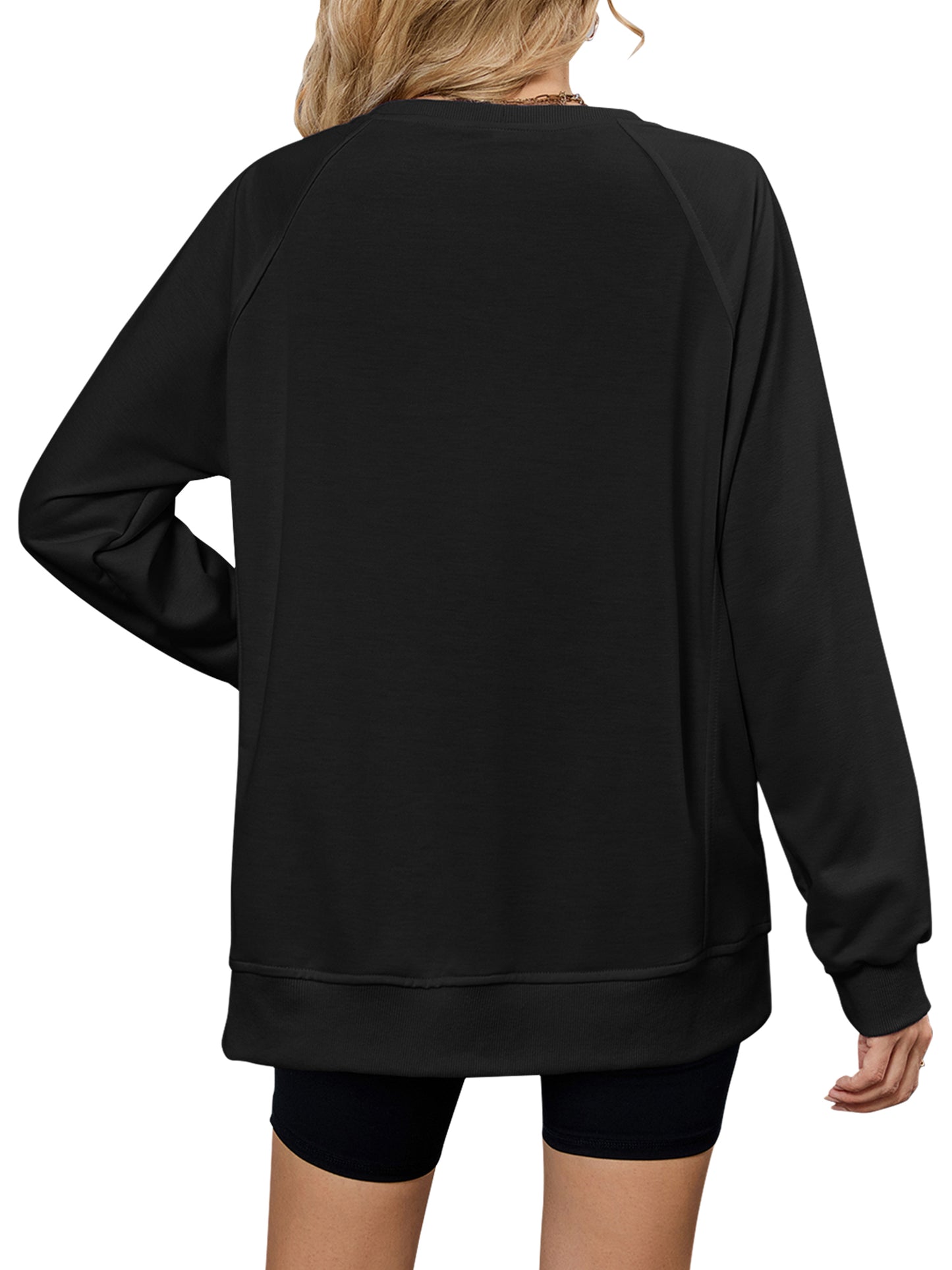 TEMOFON Long Sleeve Tops for Women Casual Tunic Blouses Fall Crewneck Dressy Sweatshirts Loose Shirts for Women Winter Clothes