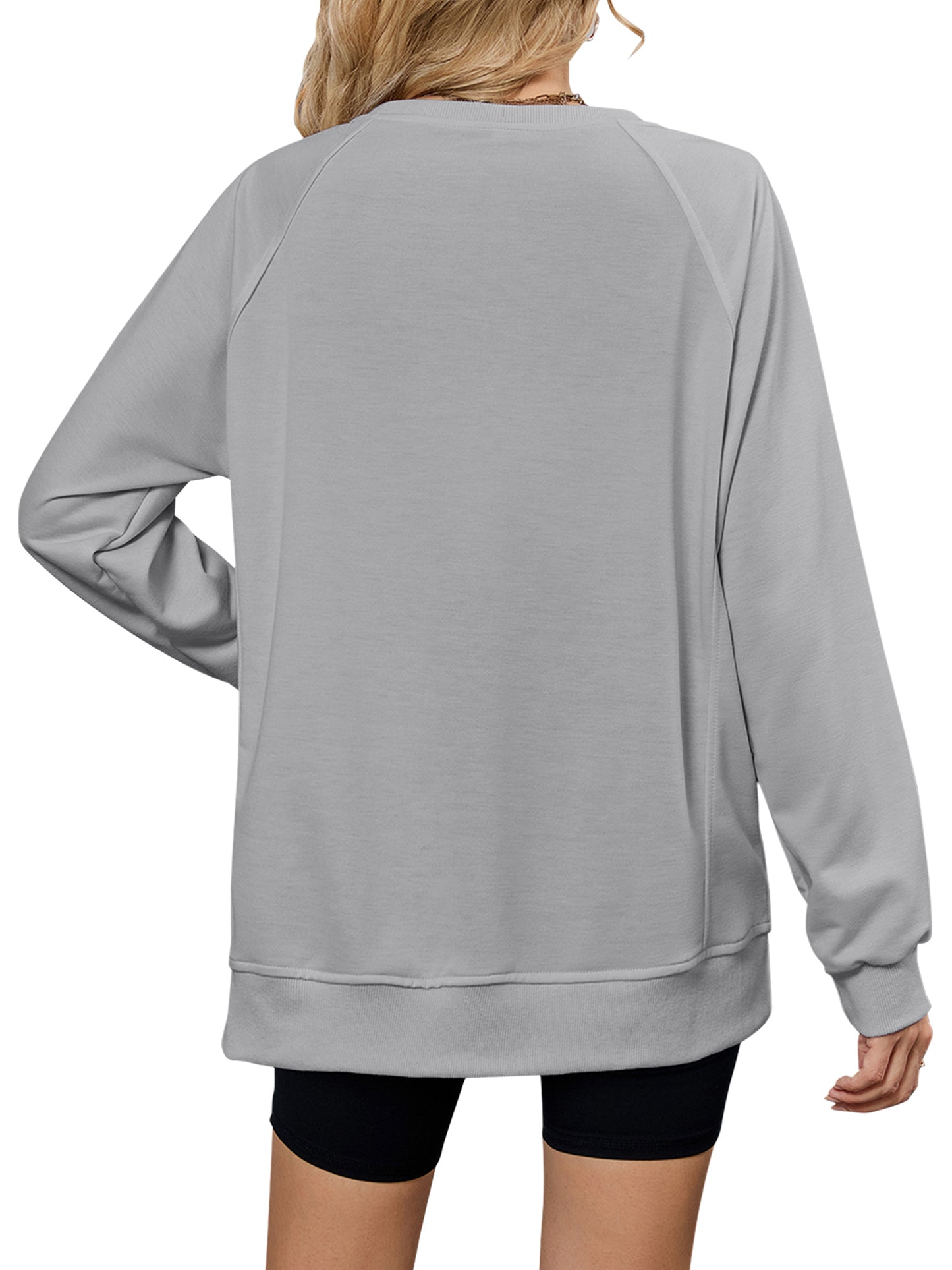 TEMOFON Long Sleeve Tops for Women Casual Tunic Blouses Fall Crewneck Dressy Sweatshirts Loose Shirts for Women Winter Clothes