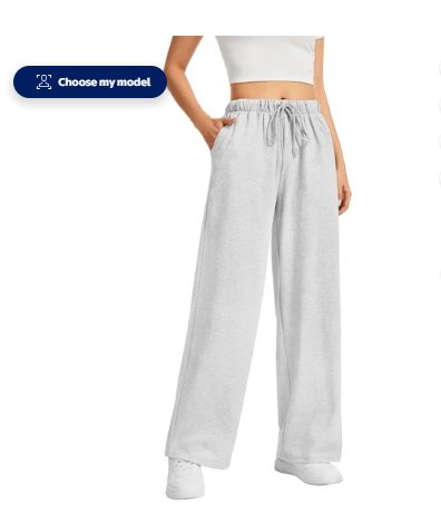 SWQZVT Wide Leg Sweatpants Womens Casual Drawstring Sweat Pants Baggy Elastic Lounge Pants with Pockets